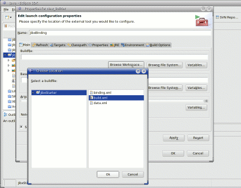 Select the Ant build file