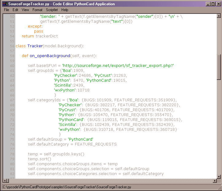 codeEditor opened to found line