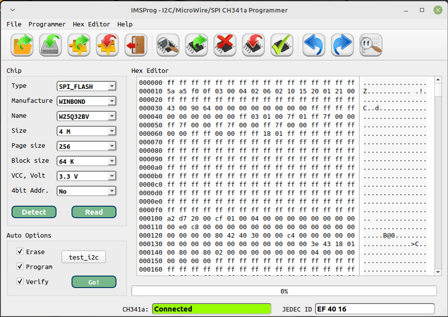 CH341A EEPROM programmer