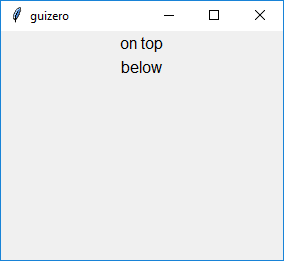 Text on top and below