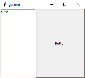 Two widgets filling the space